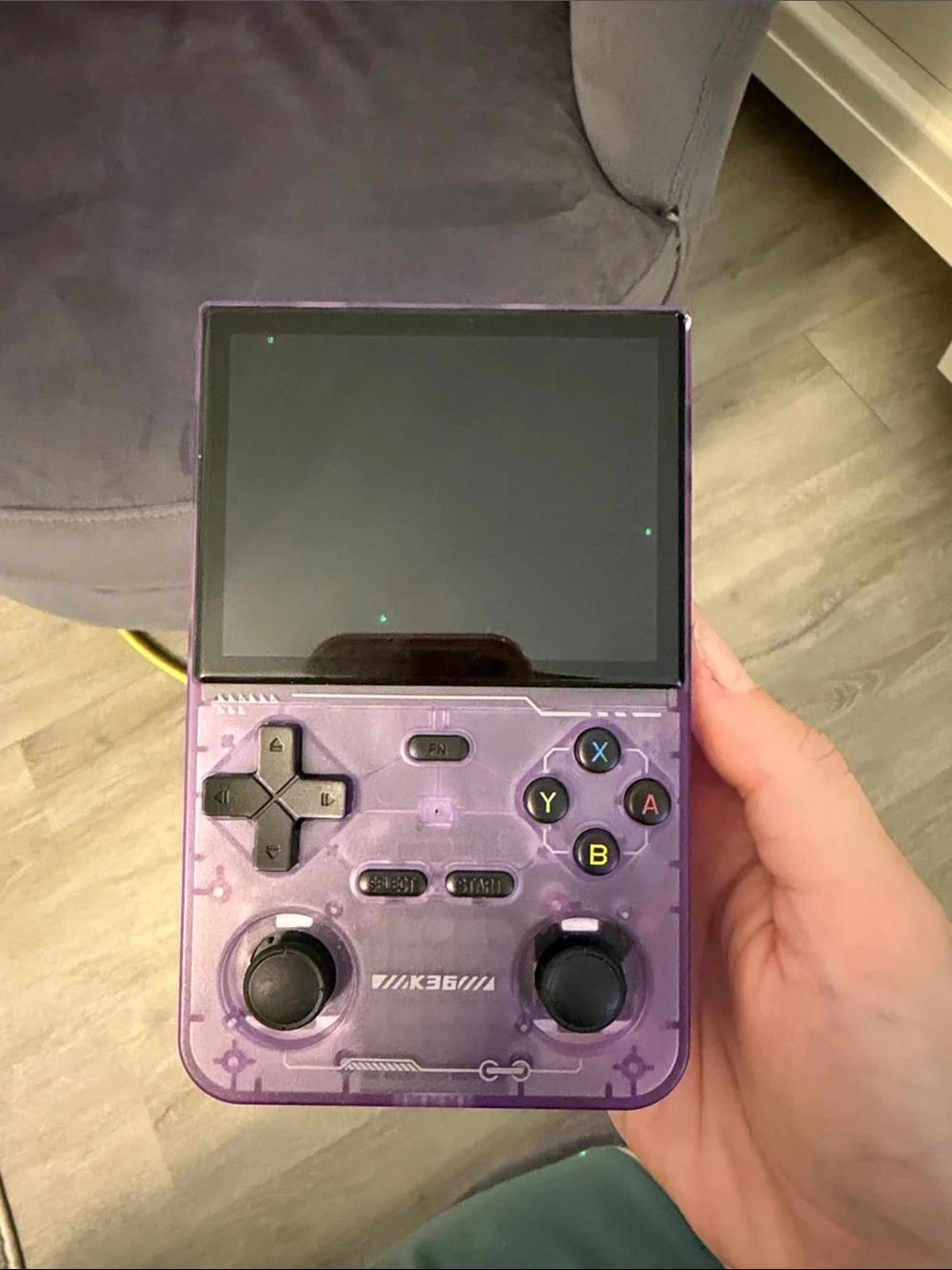 Handheld Retro Gaming Console - Purple Transparent